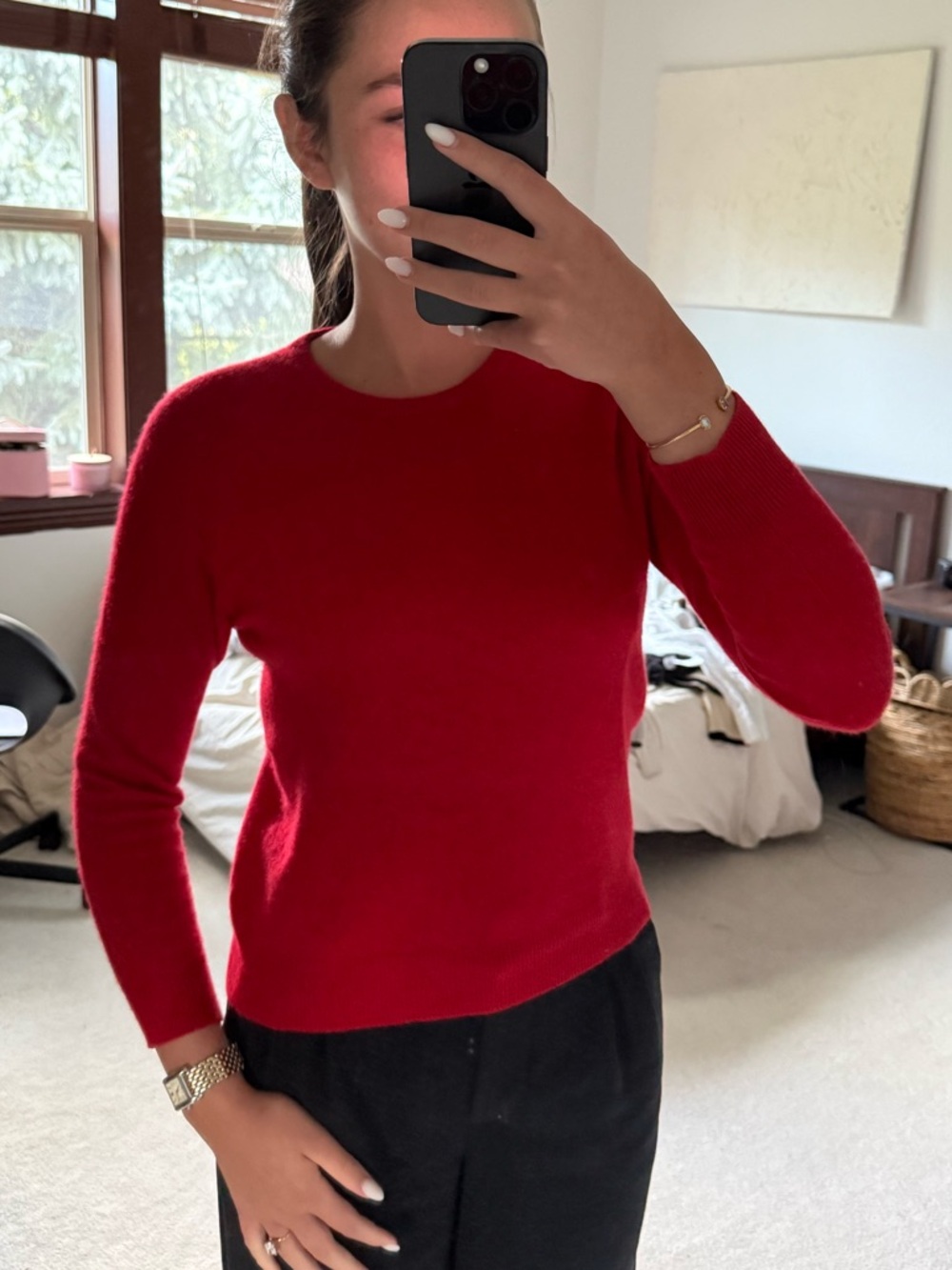 Charter Club Red Crewneck Sweater